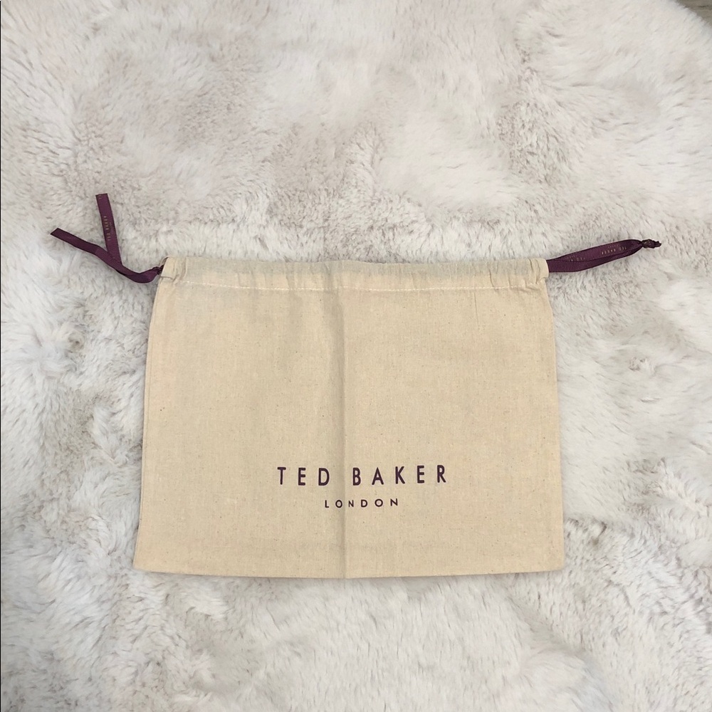 Ted Baker Beige and Purple Drawstring Pouch